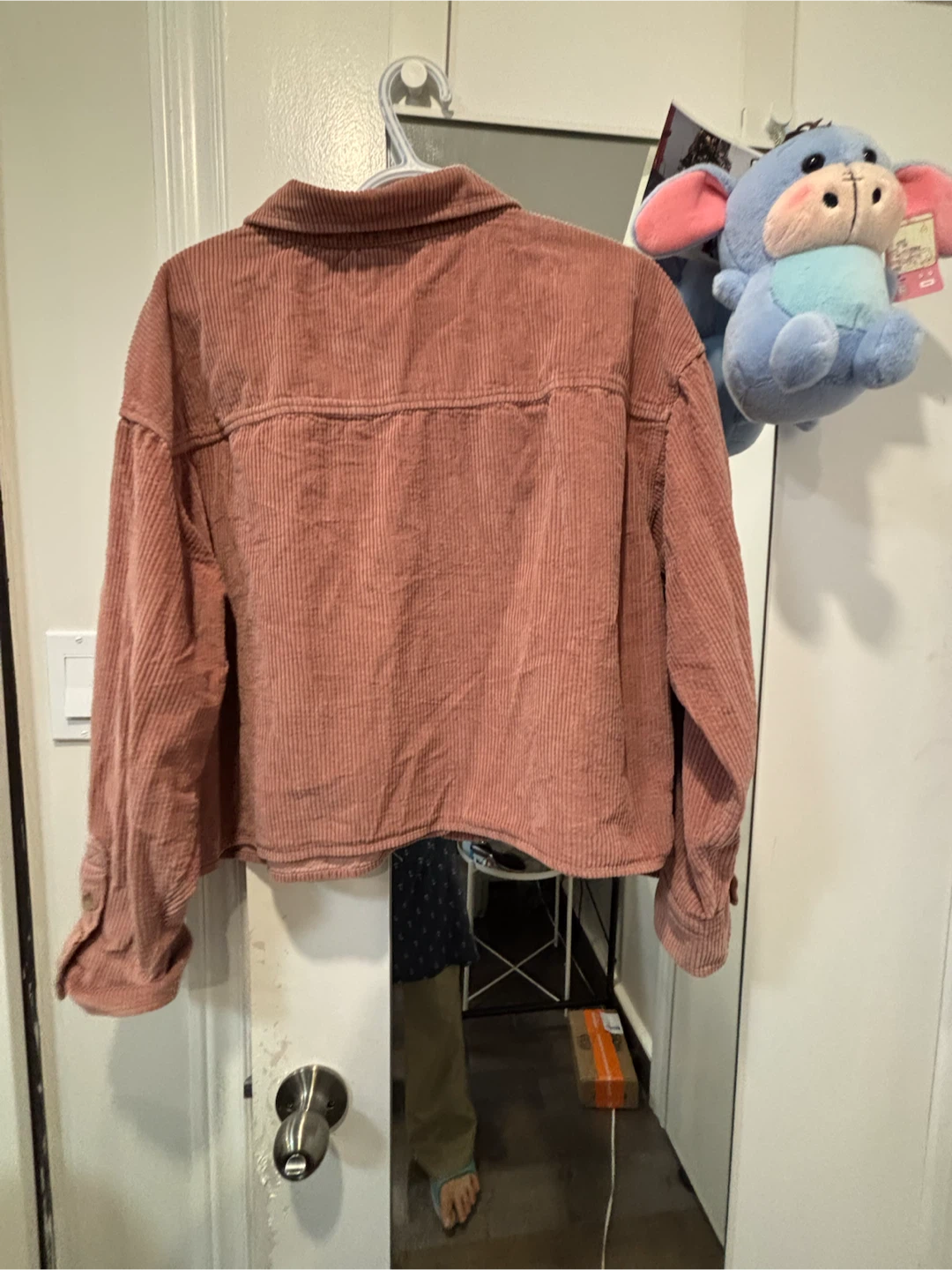 American Eagle Corduroy Button-Up Shirt - Pink - photo 5
