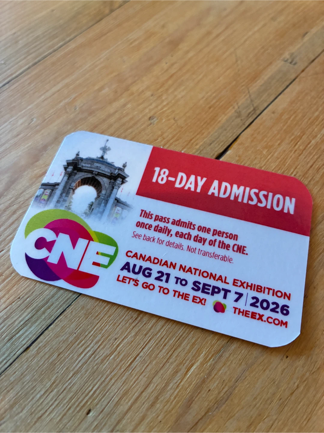 CNE 18-Day Admission Pass 2026
