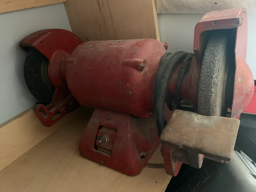 Vintage Bench Grinder/Wire Wheel Combo