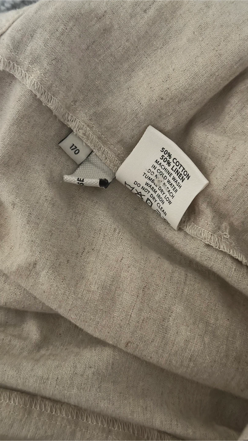 Beige Linen Blend Trousers - photo 4