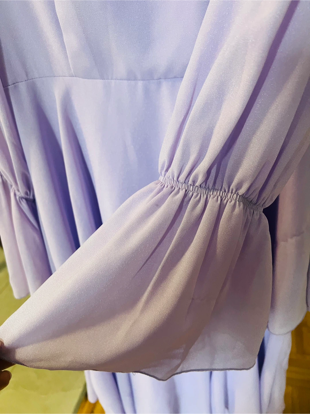 Purple Dress with Ruffled Layers - Shimmery (XS) - photo 2