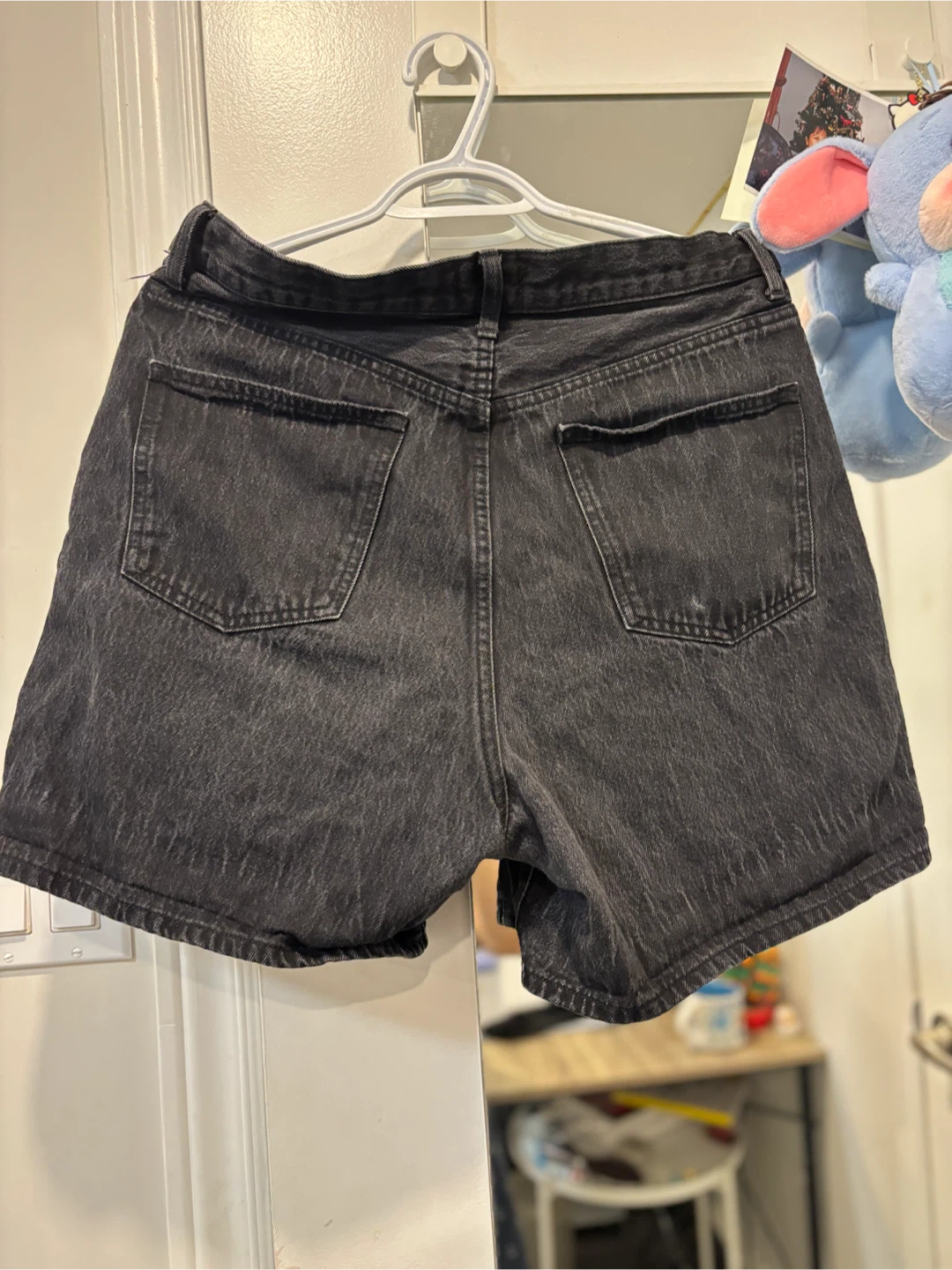 Black Denim Shorts - photo 3