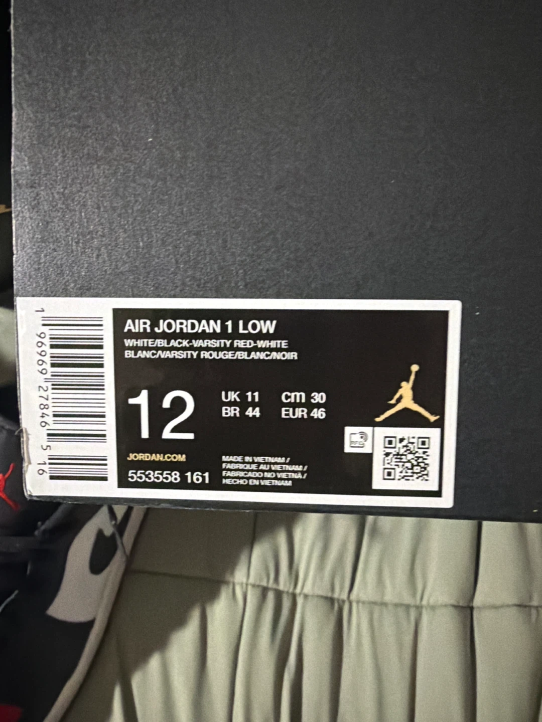 Air Jordan 1 Low "Chicago Black Toe" - Size 12 - photo 4