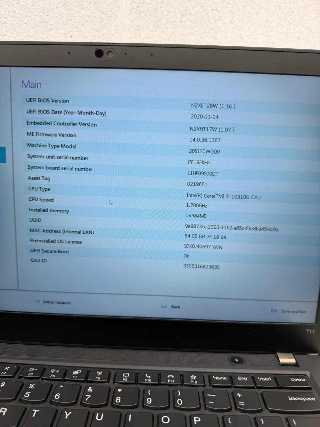 Lenovo ThinkPad T14 Laptop - photo 3
