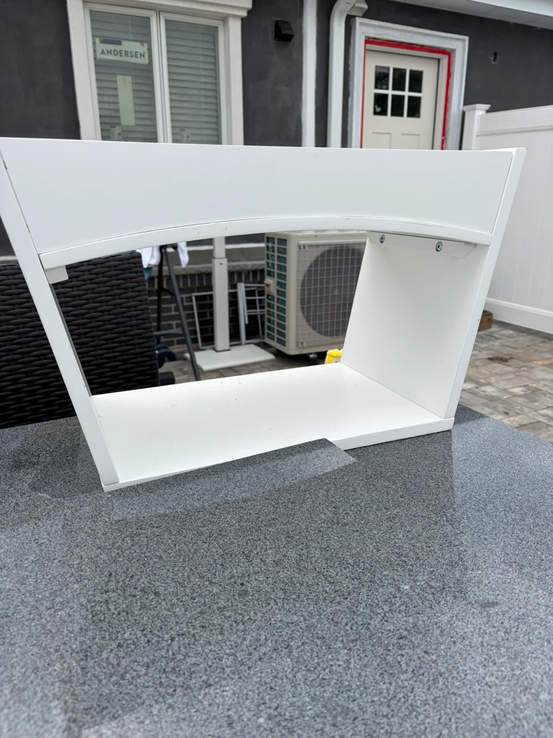 Crate & barrel White Modern Shelf Unit