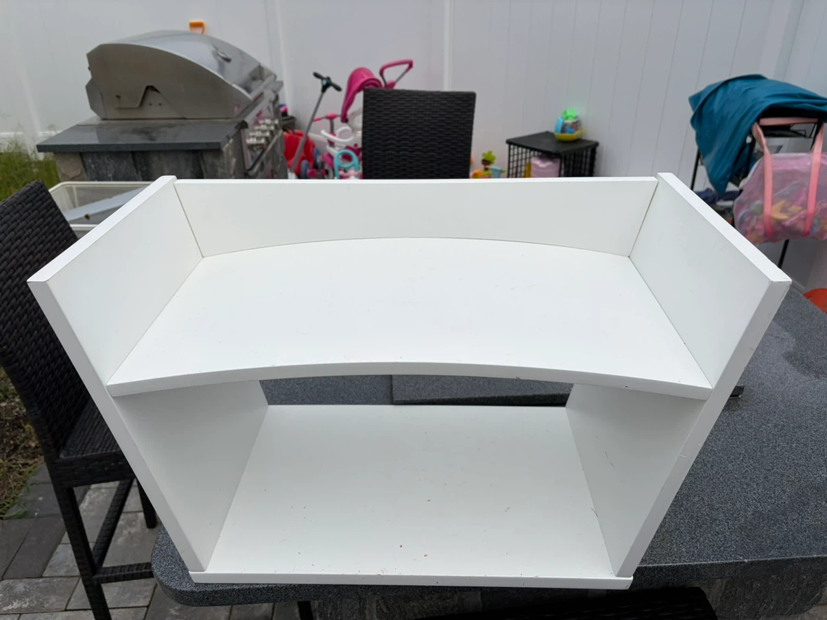 Crate & barrel White Modern Shelf Unit - photo 4