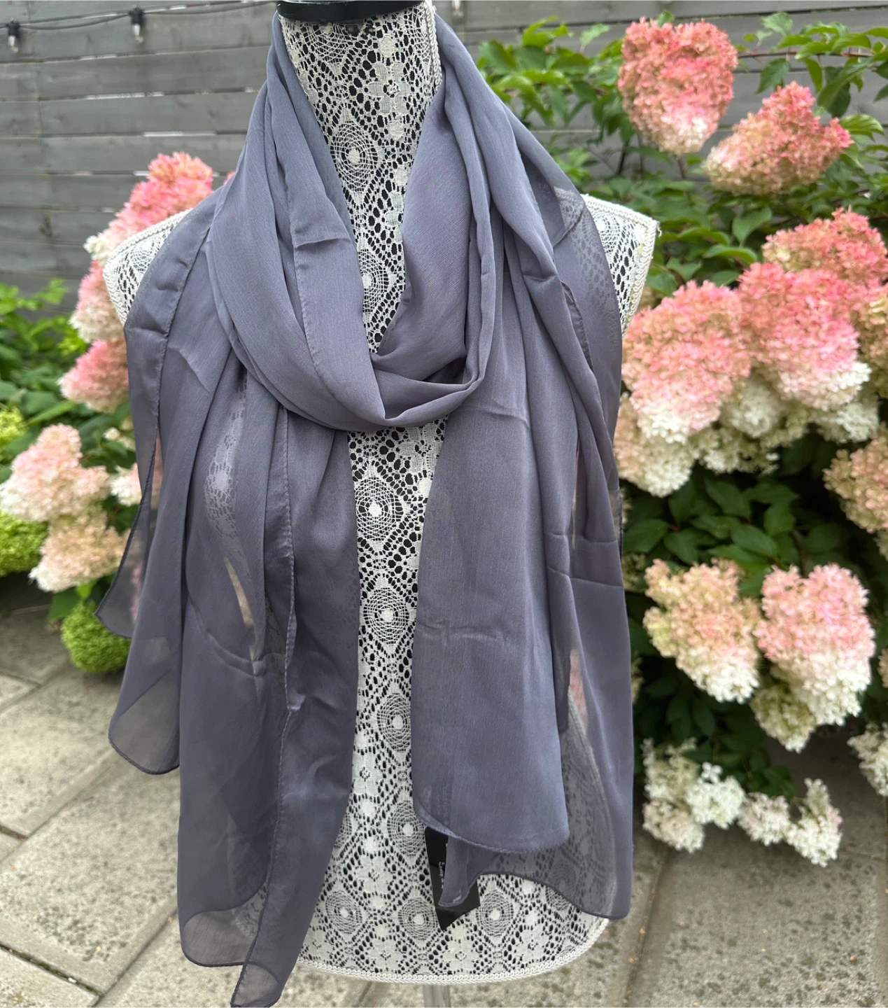 Thin lightweight Grey Scarf - New with tags - $5