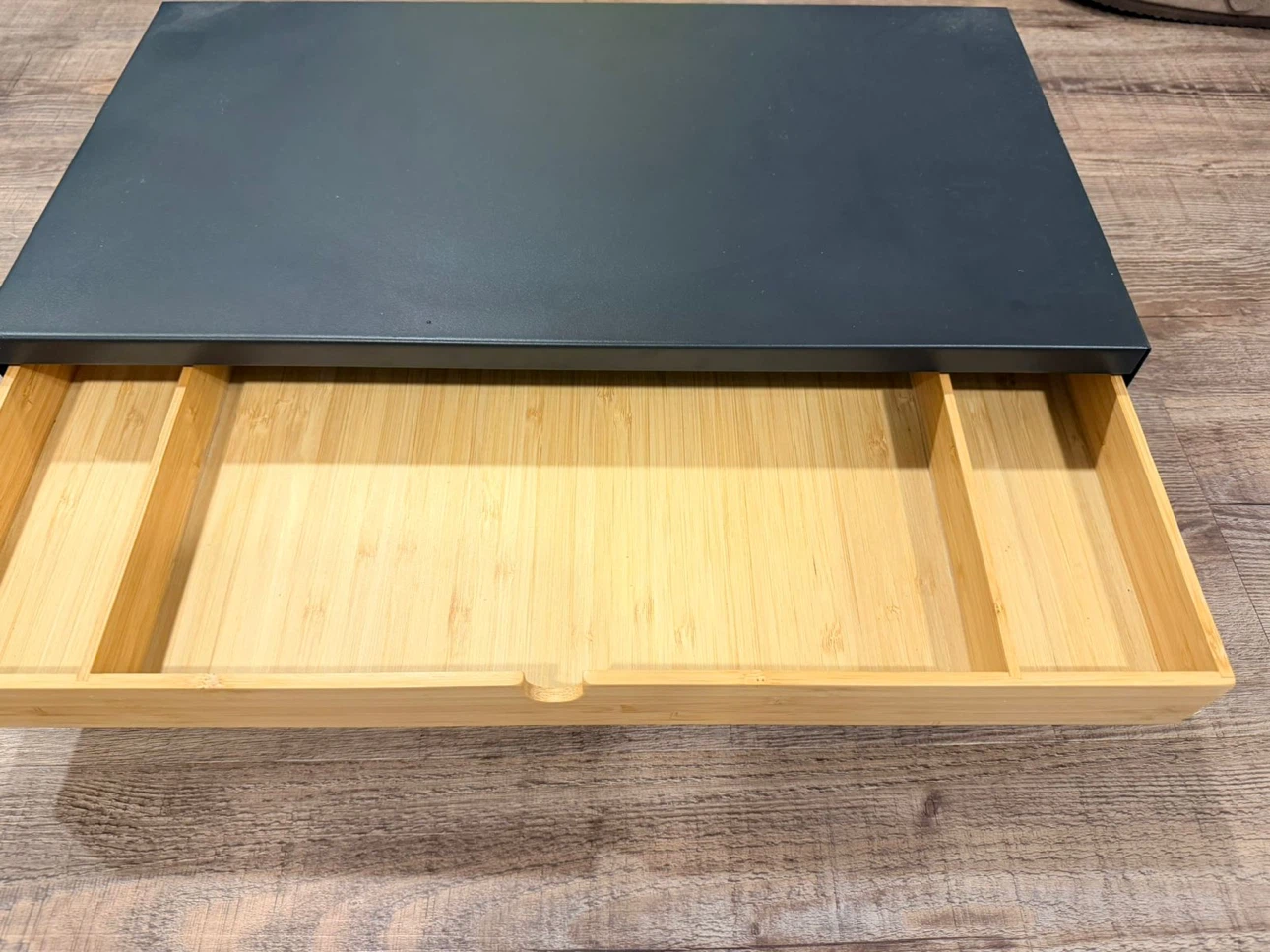 IKEA Monitor Riser with Bamboo Drawer - photo 3