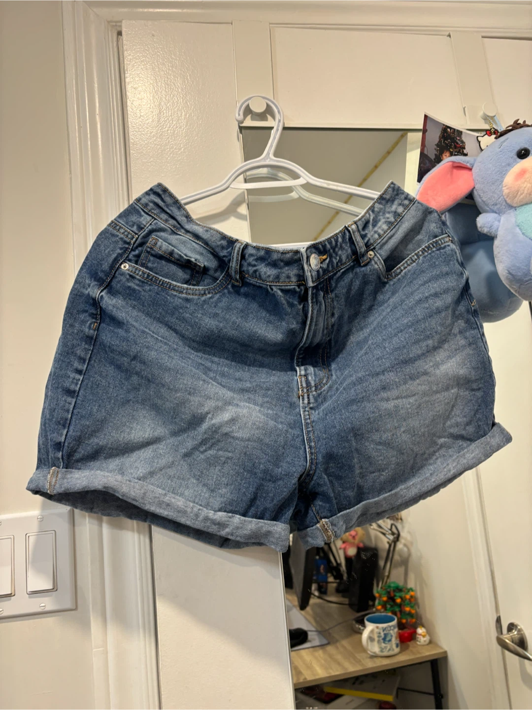 Refuge Denim High Rise Shorts Size 11 - photo 2