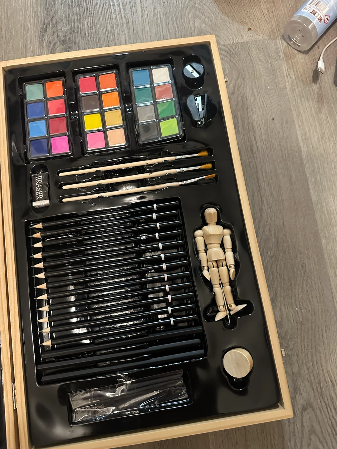 NEW Complete Art Set in Wooden Case – 100+ Pieces - photo 5