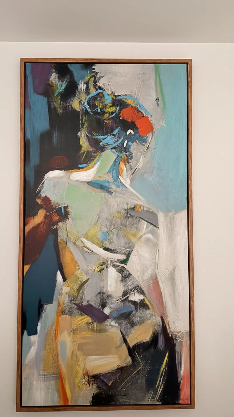 Abstract Framed Painting