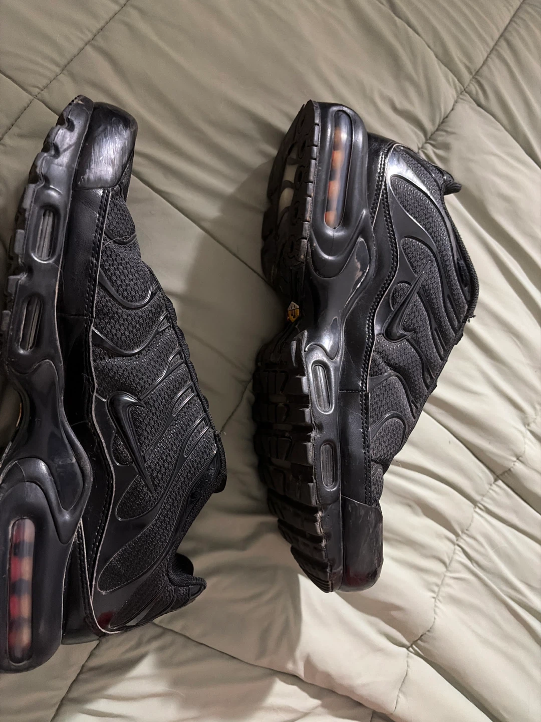 Nike Air Max Plus "Black/Black" Men's Shoes - photo 3