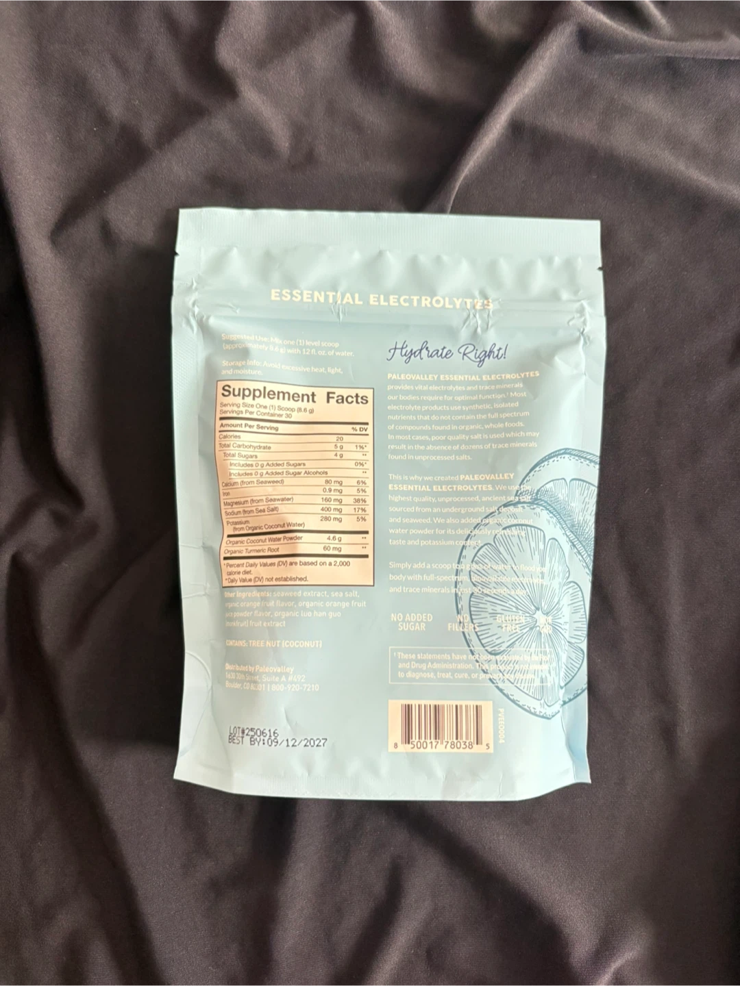 Paleo Valley Orange Essential Electrolytes Dietary Supplement - photo 2