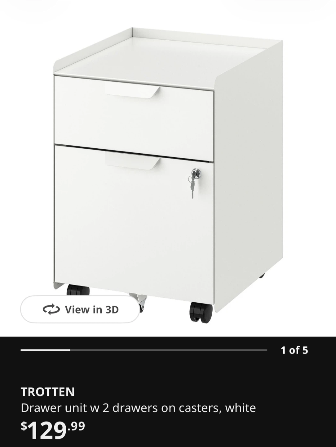 IKEA TROTTEN drawers on casters - photo 2