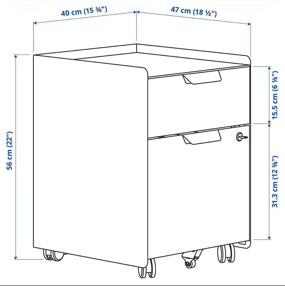 IKEA TROTTEN drawers on casters - photo 5