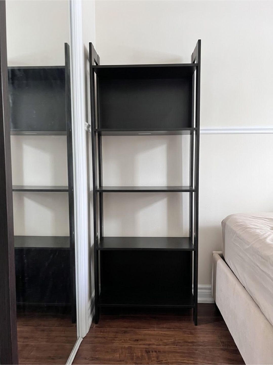 Black 5-Shelf Bookshelf