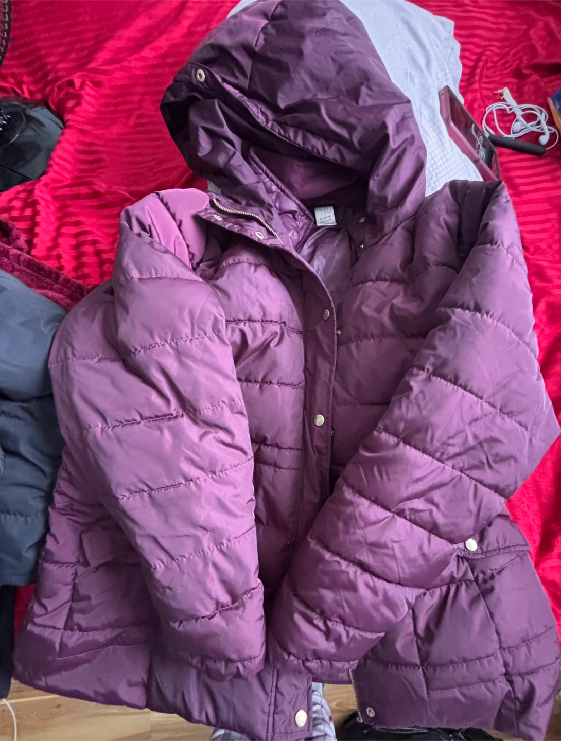 Puffer Coat - Purple