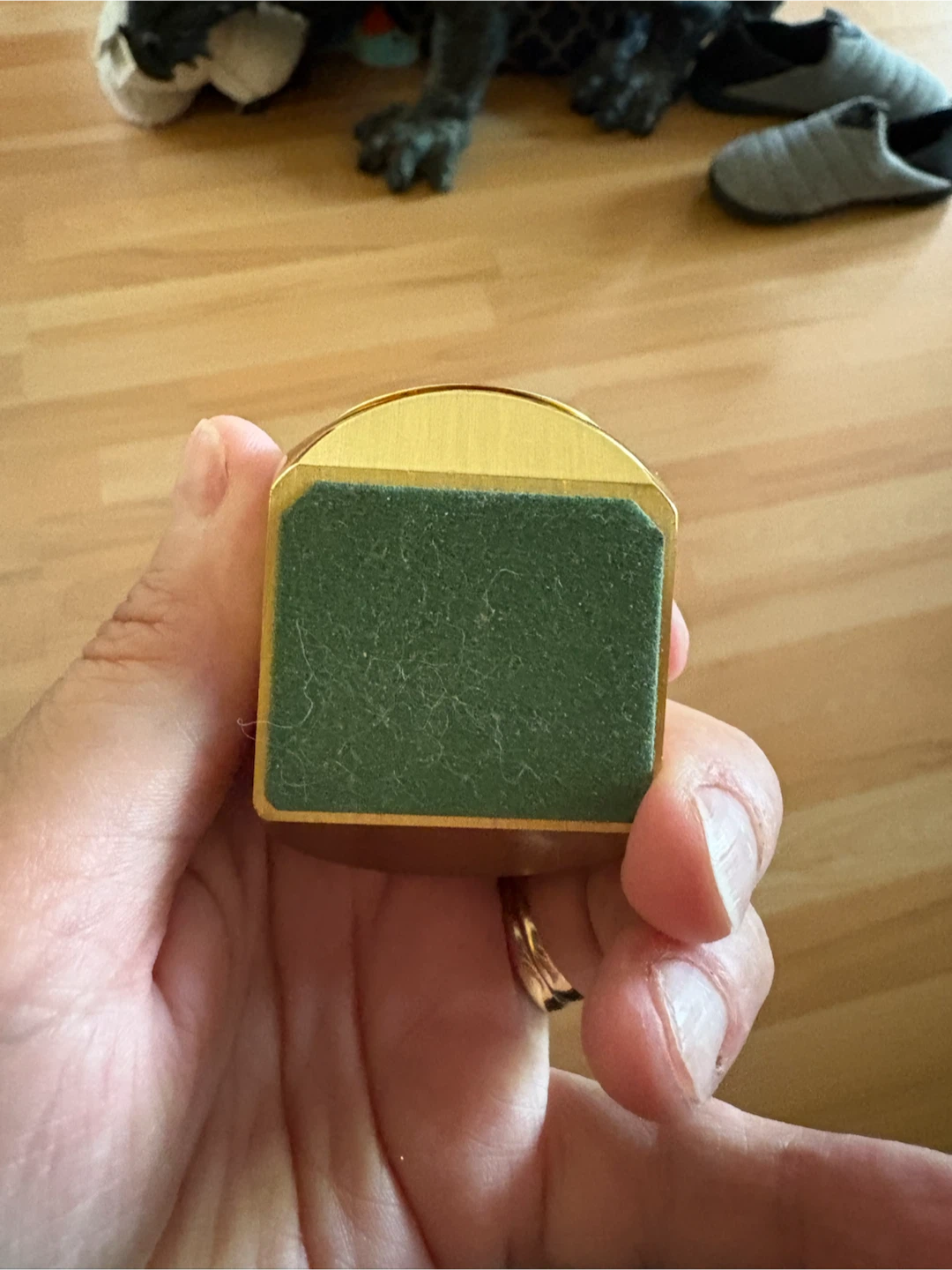 Vintage Gold Plated Weighted Swiss Clock - photo 4