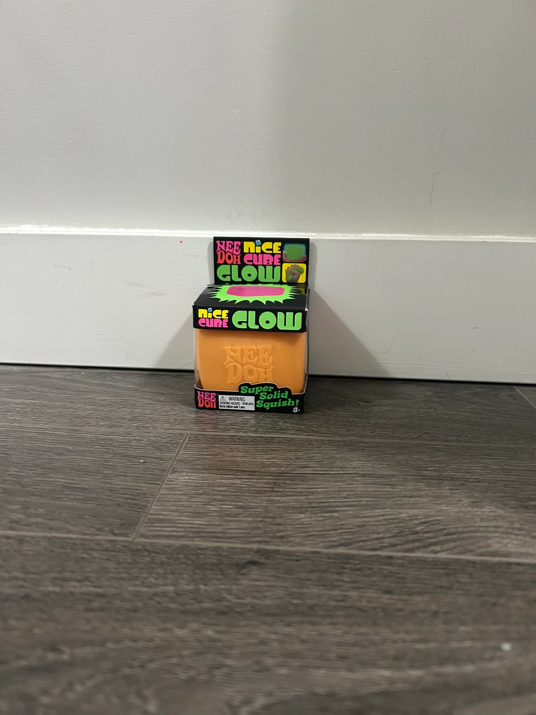 Nee Doh Super Solid Squish Cube Glow