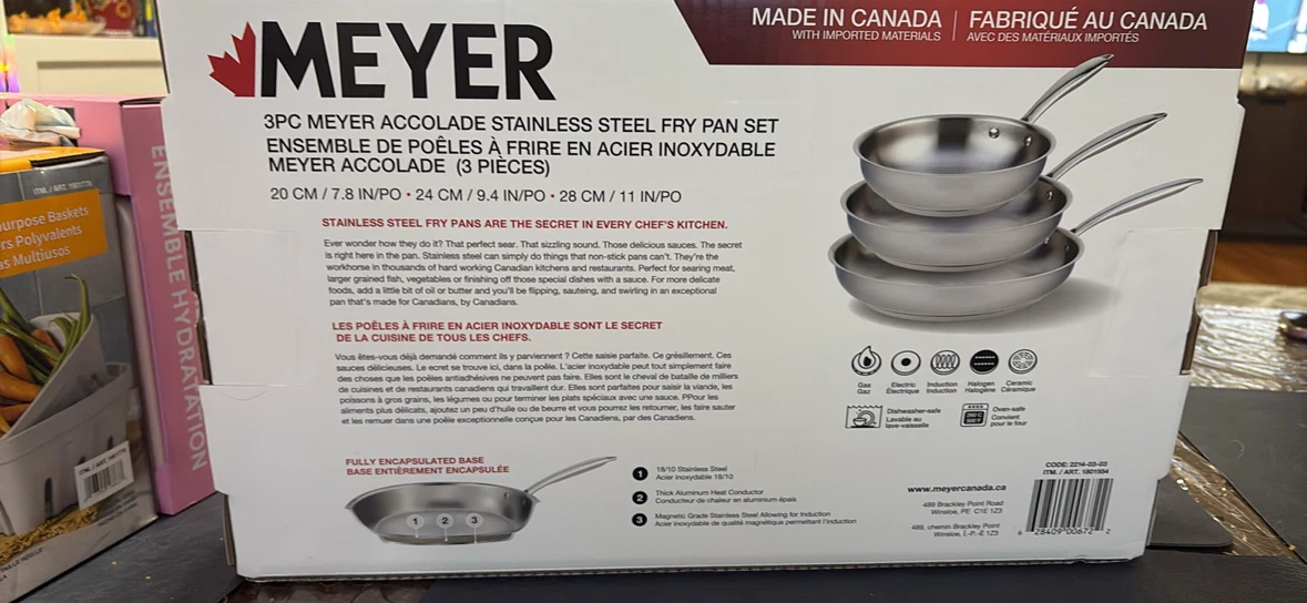 Meyer Accolade Stainless Steel Fry Pan Set - photo 2