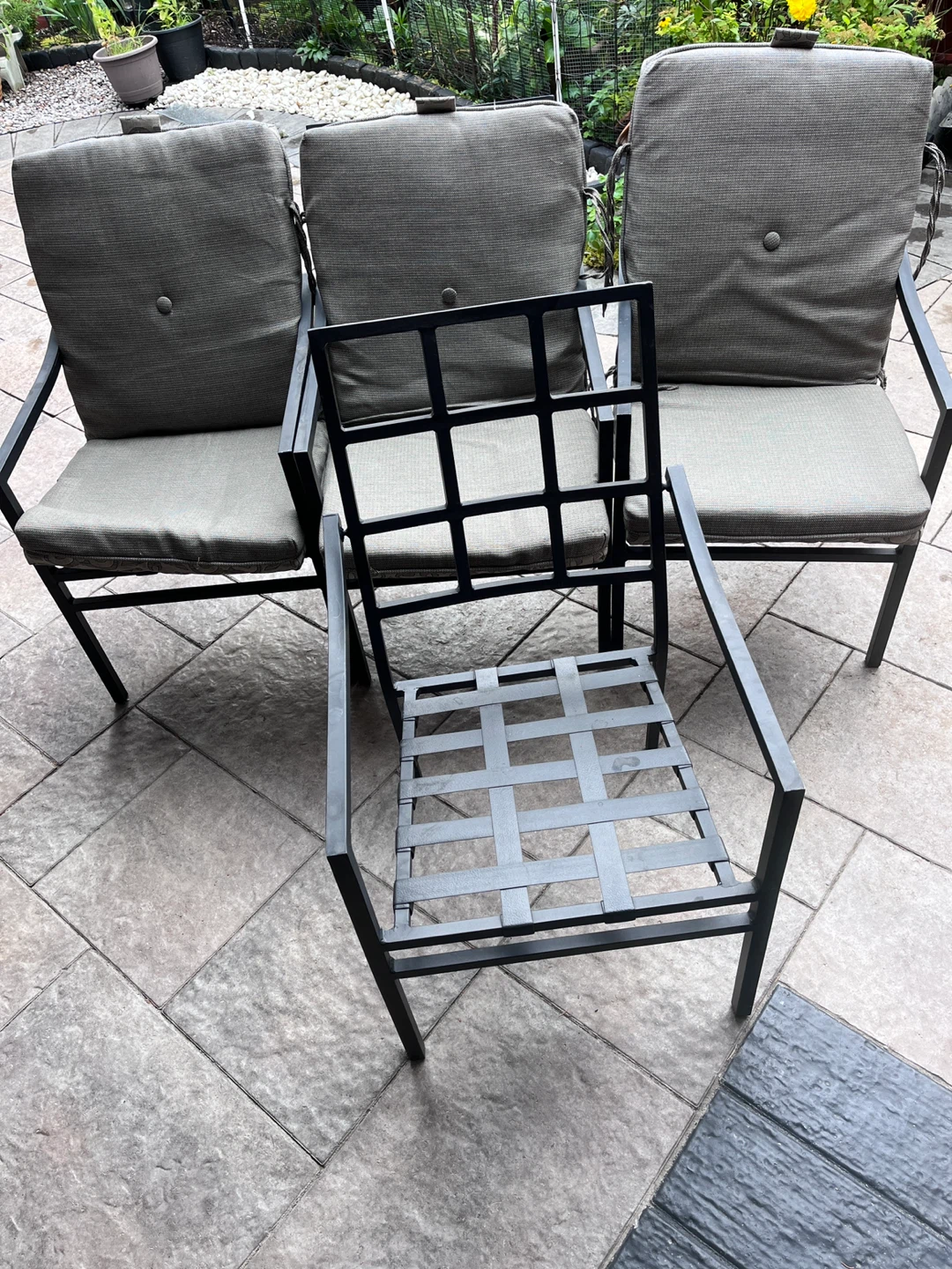Outdoor garden chairs