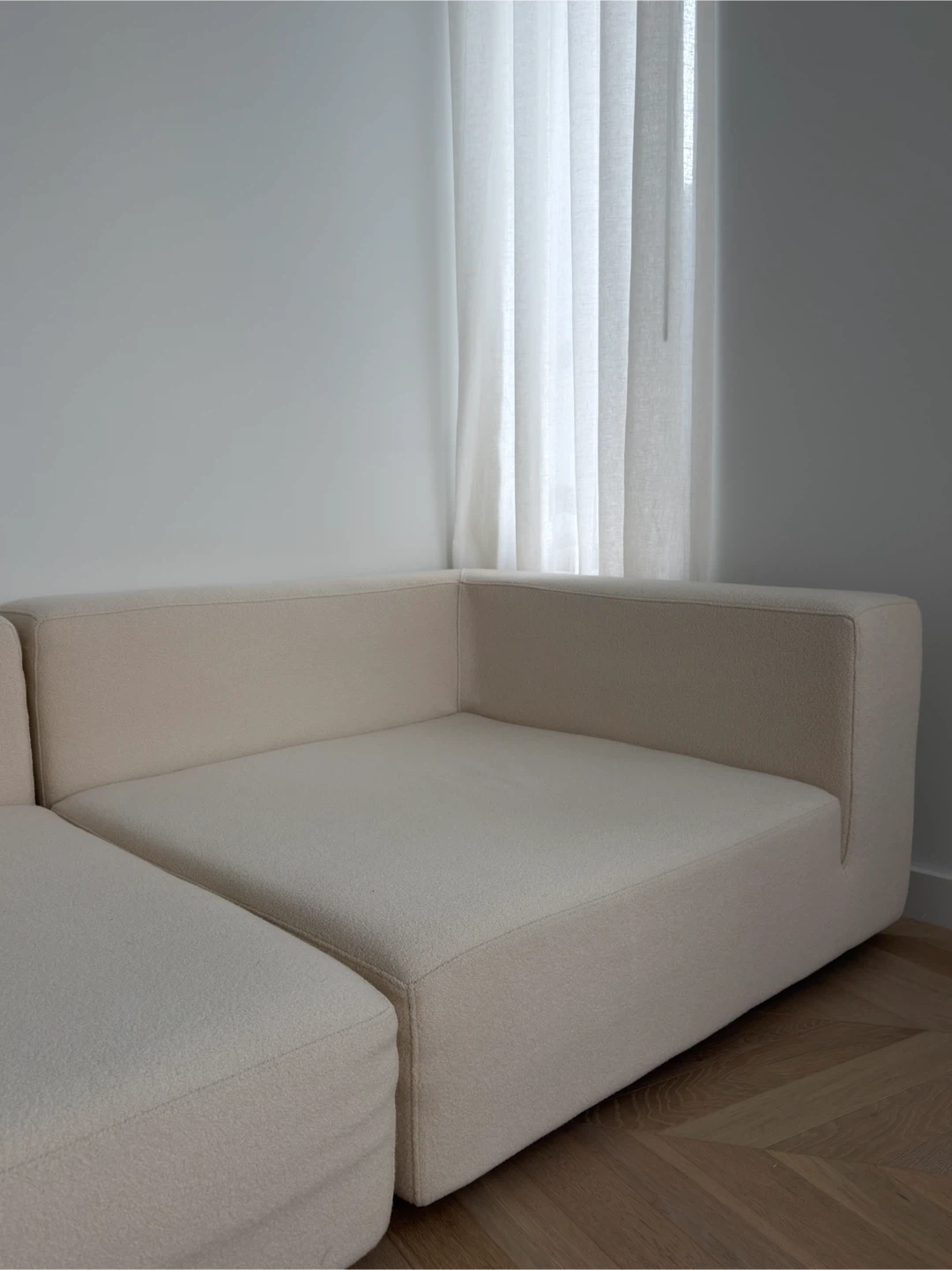 RH Cloud Sofa - 2 Luxe Corner Pieces (Holland & Sherry Bouclé) - photo 3
