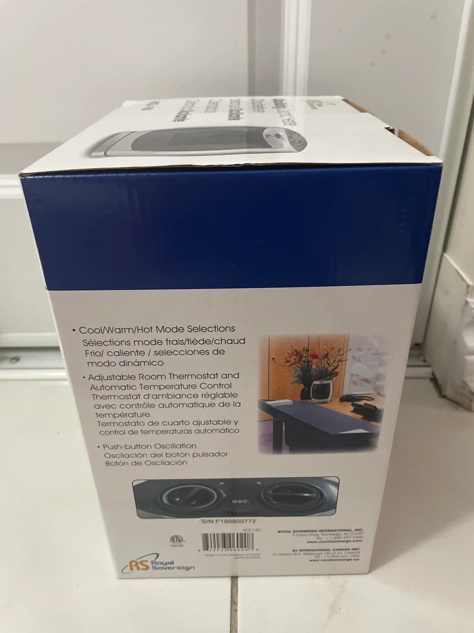 Royal Sovereign Oscillating Ceramic Heater HCE-160 - photo 3