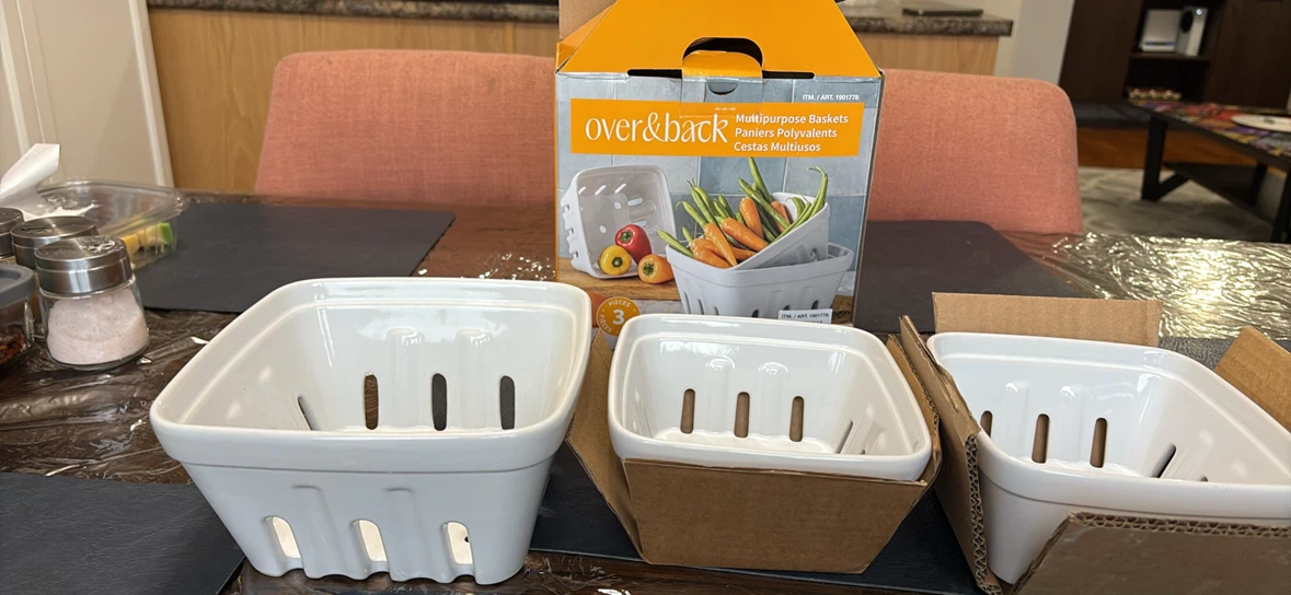 Over & Back Multipurpose Baskets (Set of 3)