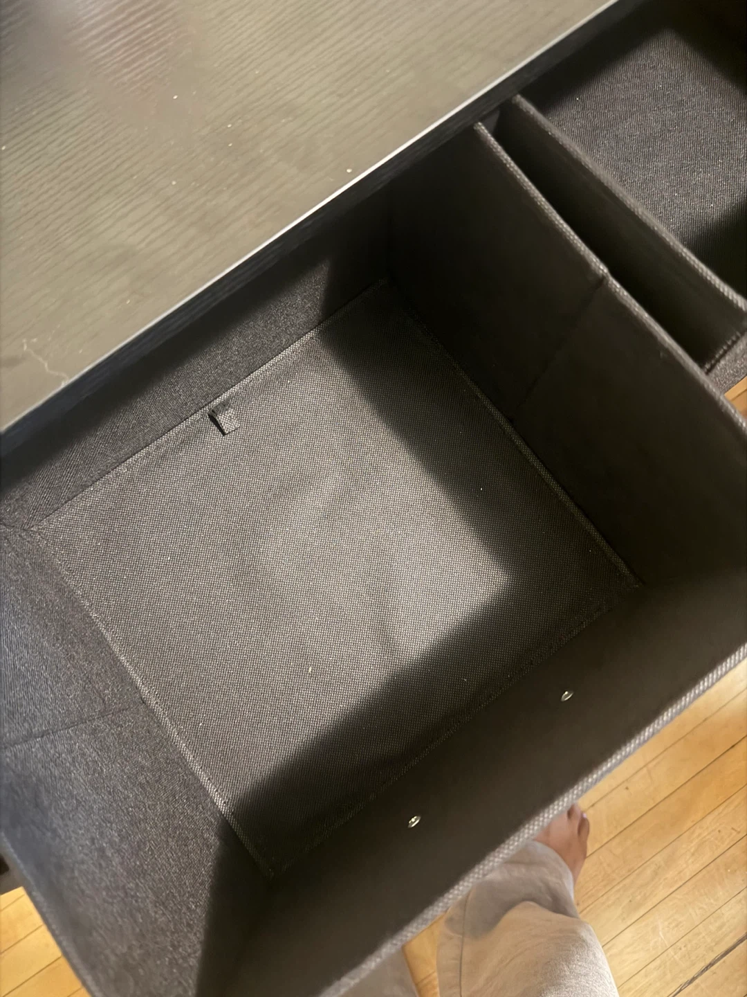 Black Fabric Drawer Dresser - photo 3