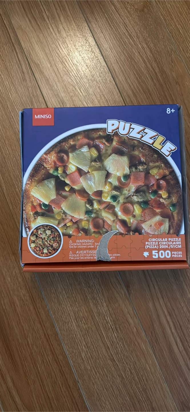 MINISO Circular Pizza Puzzle - 500 Pieces