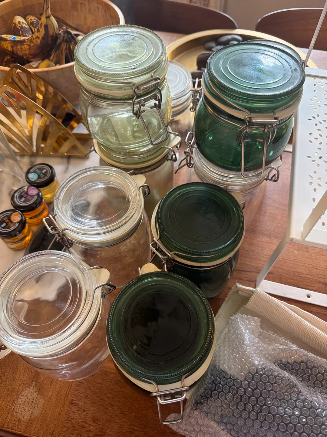 Set of 24 Glass IKEA Korken Jars with lids - photo 4