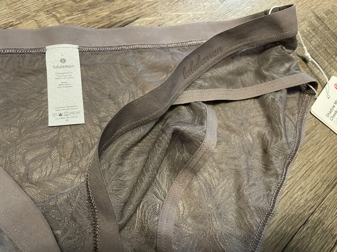 lululemon Shadow Mesh Cheeky Bikini Underwear L New - photo 3