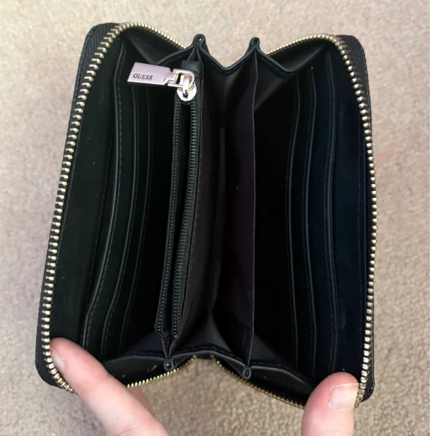 Guess Black Zip Around Wallet - photo 2