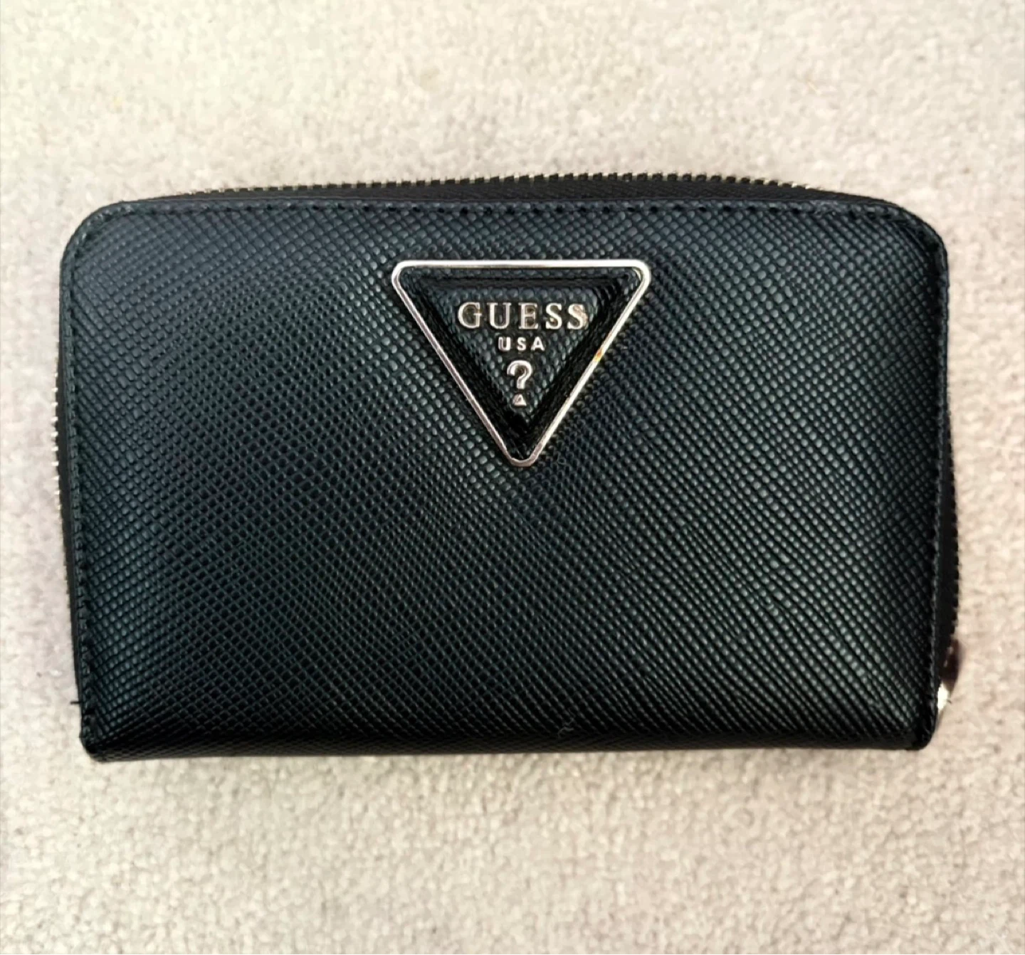 Guess Black Zip Around Wallet