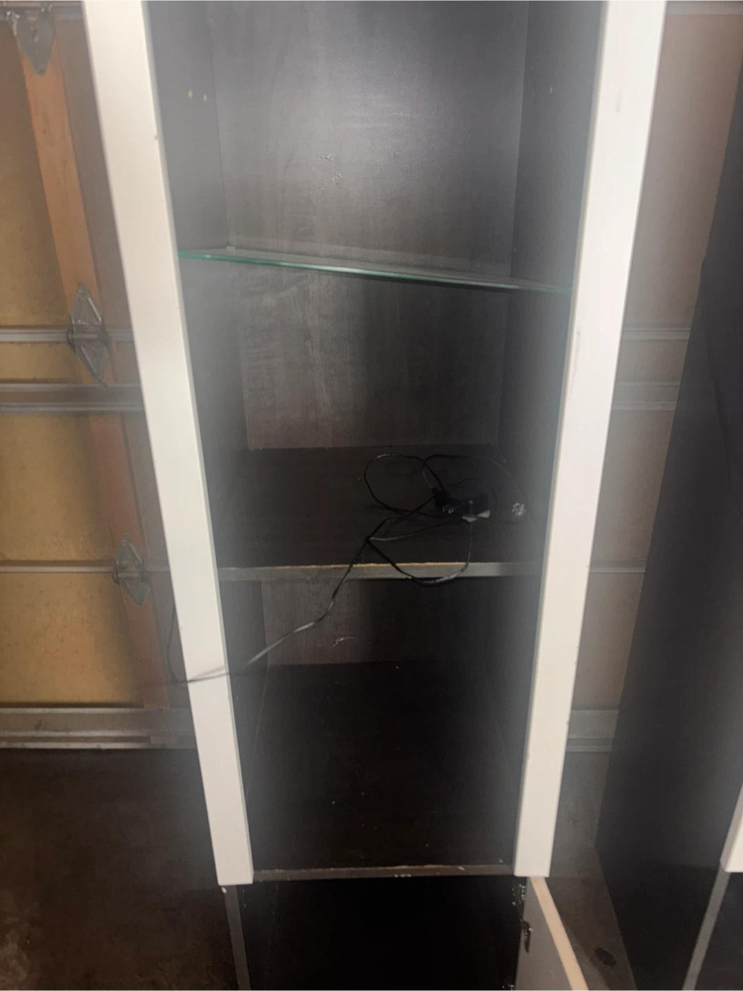 Two tall display cabinets with doors - photo 5