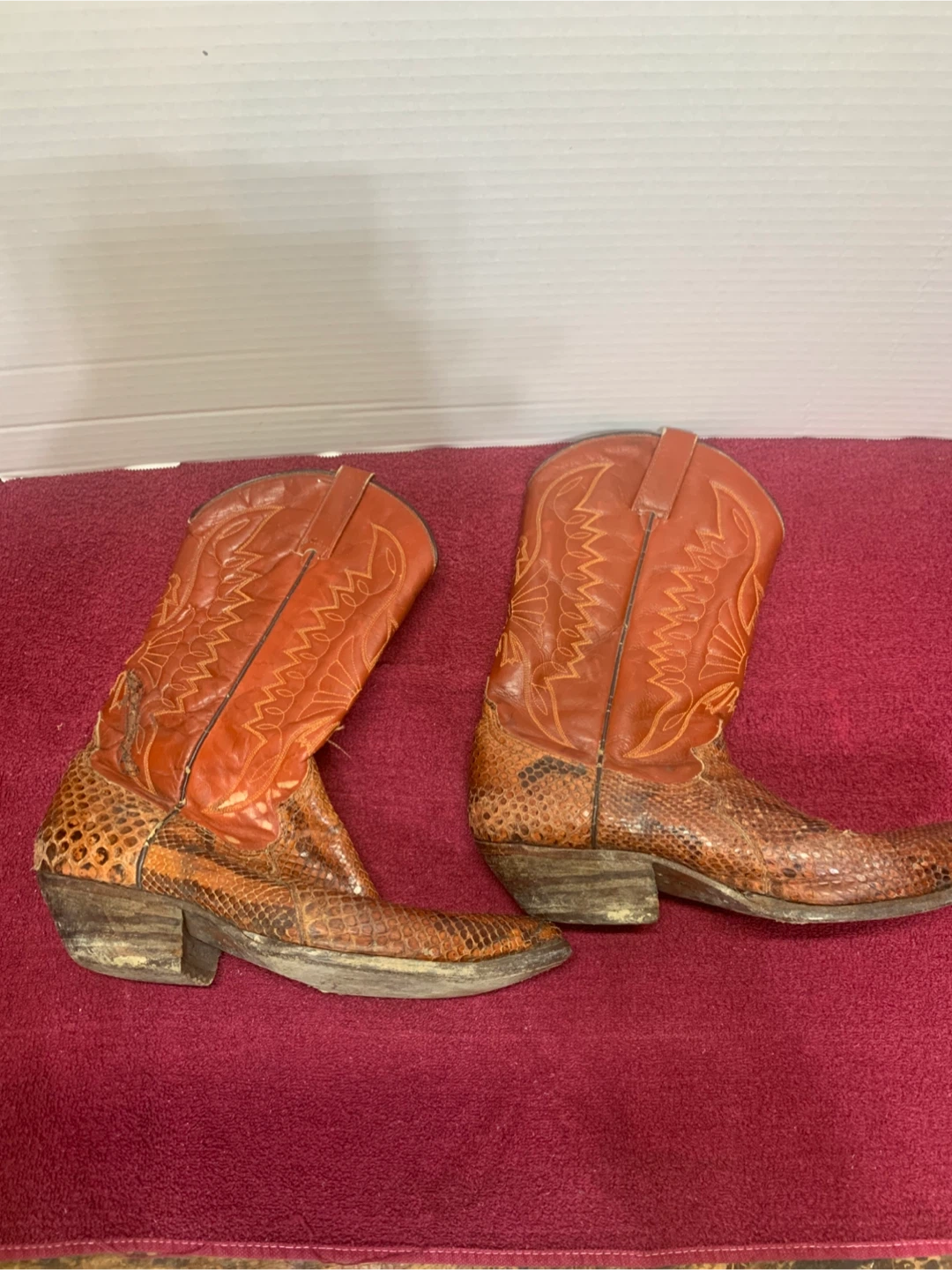 SNAKESKIN COWBOY BOOTS