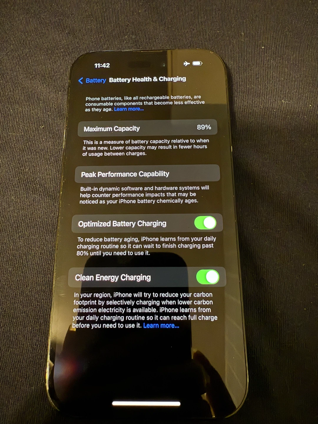 Unlocked Apple iPhone 14 Pro 128GB 89% BH Perfect Screen - photo 2