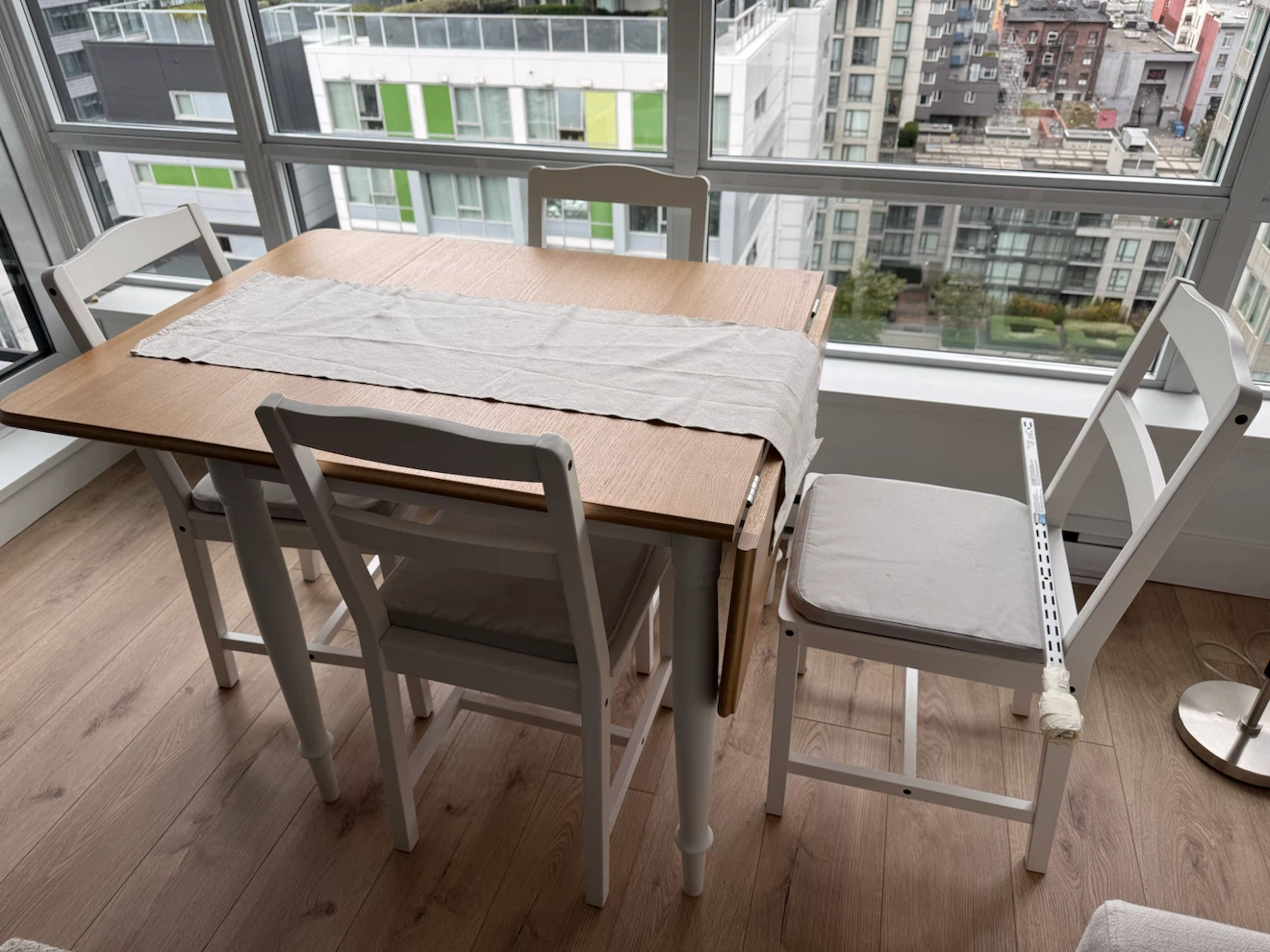 Drop Leaf Dining Table and 4 Chairs Set - photo 2