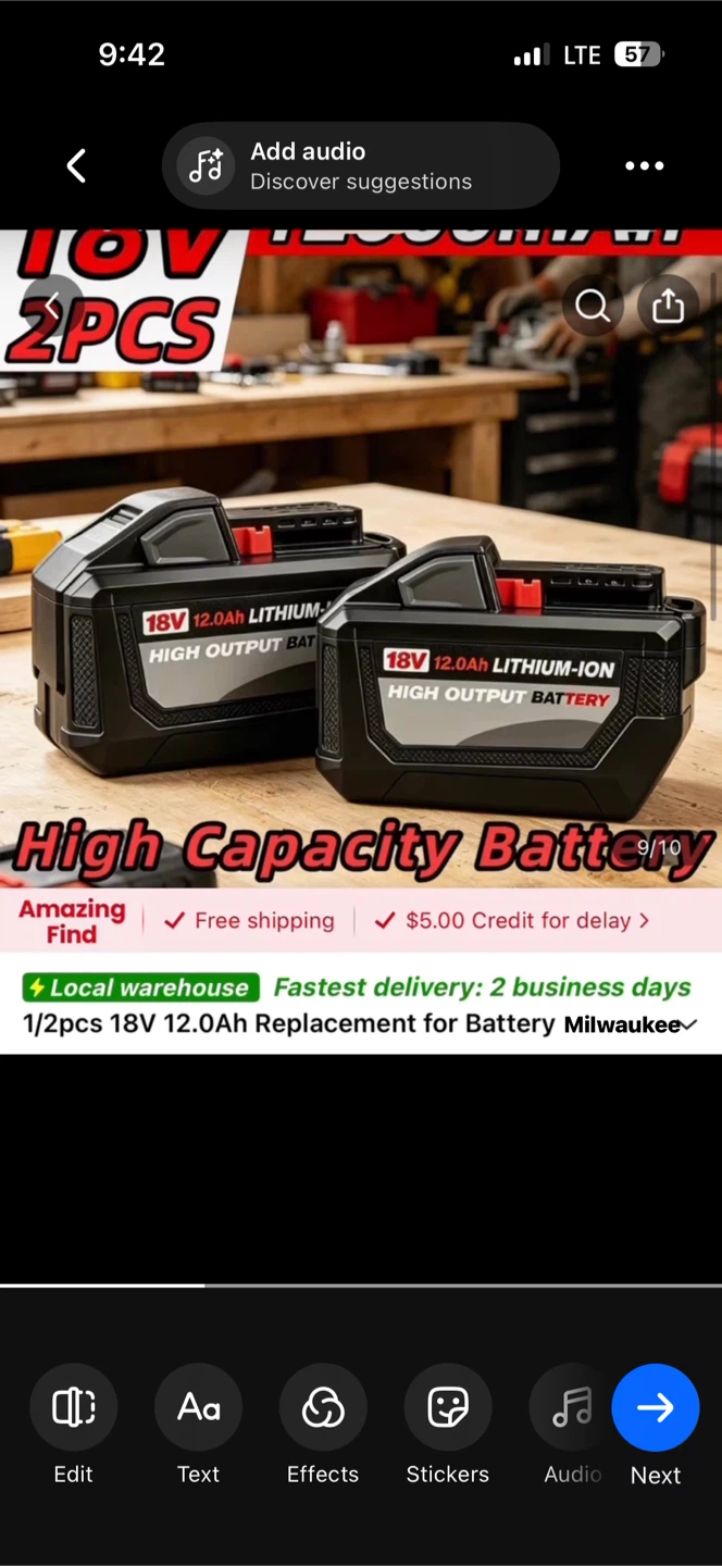Milwaukee 18V Lithium Ion High-Power Battery 12.0Ah