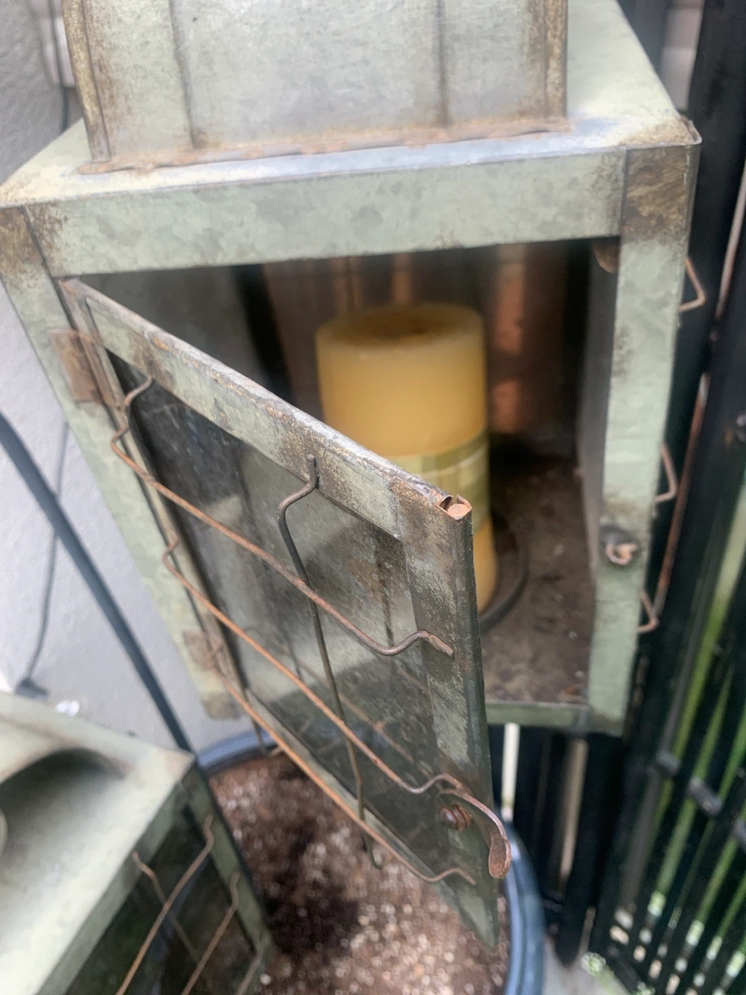Set of 2 Vintage Metal Lantern - photo 3