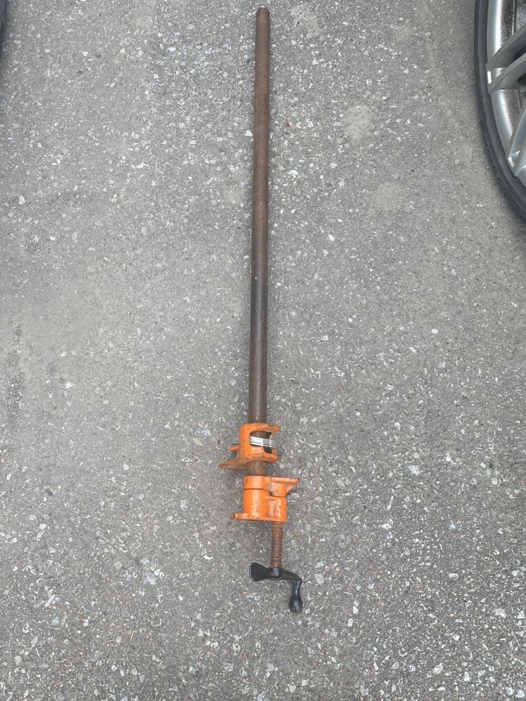 Orange Pipe Clamp Tool