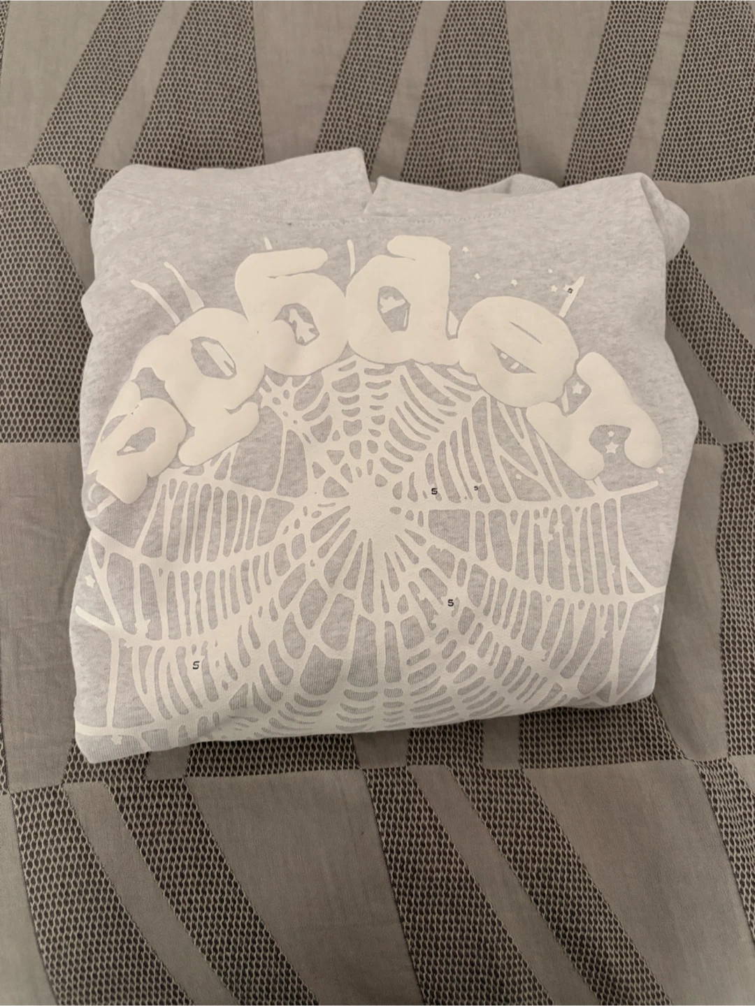 Sp5der Hoodie Grey Spiderweb Logo Small - photo 2