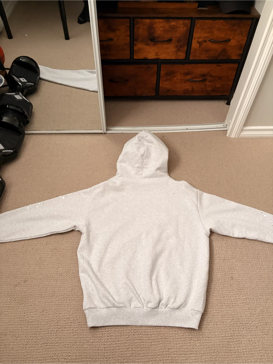 Sp5der Hoodie Grey Spiderweb Logo Small - photo 5