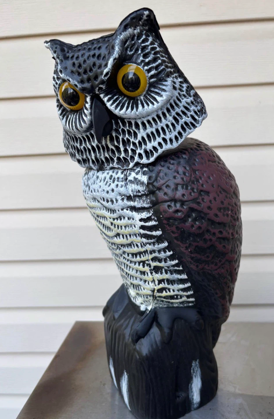 Scare Owl Decoy-approx 24” high