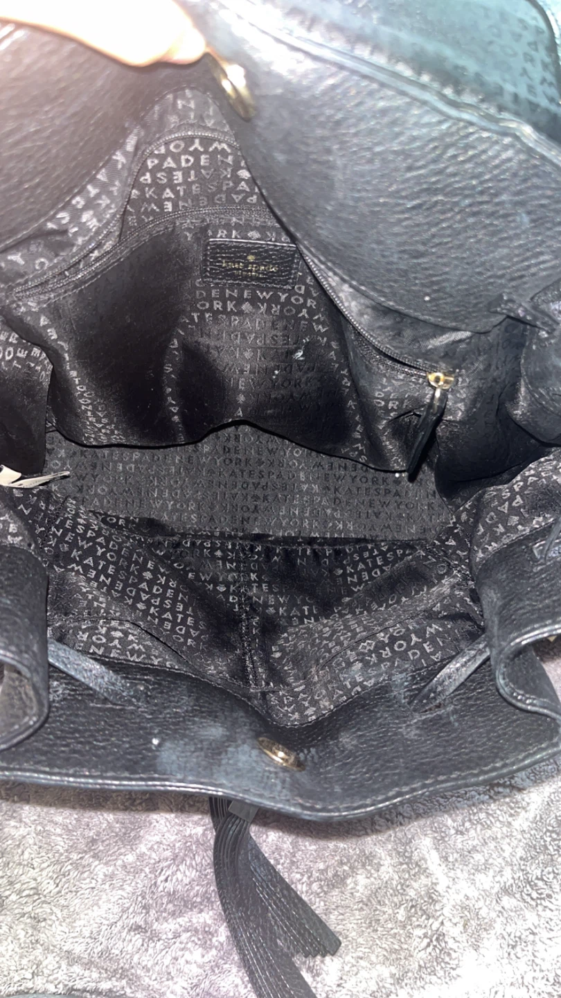 Kate Spade Black Leather Backpack - photo 3