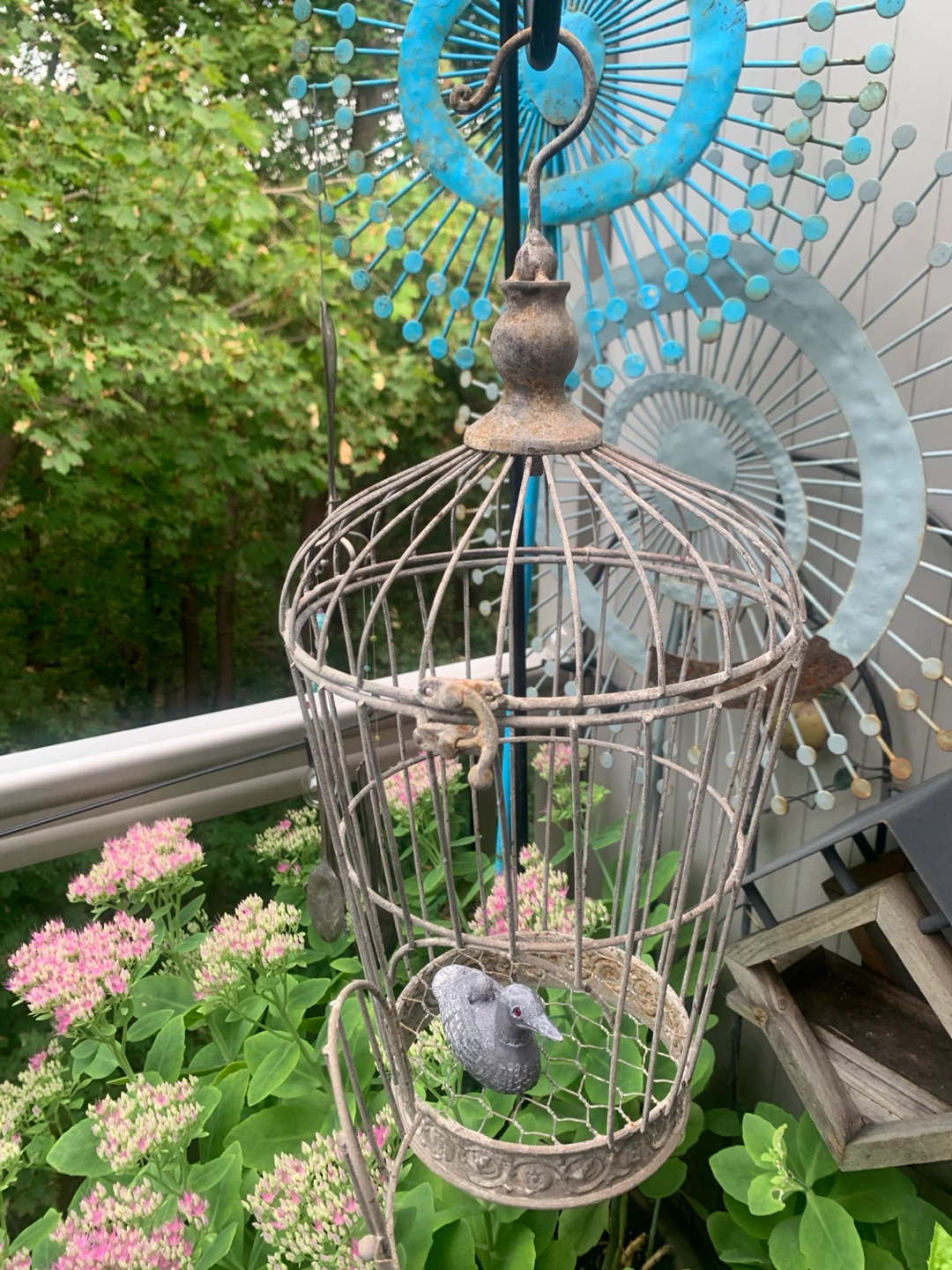 Antics Decorative Bird Cage with Bird
