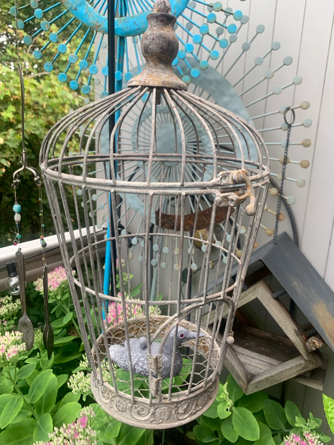 Antics Decorative Bird Cage with Bird - photo 2