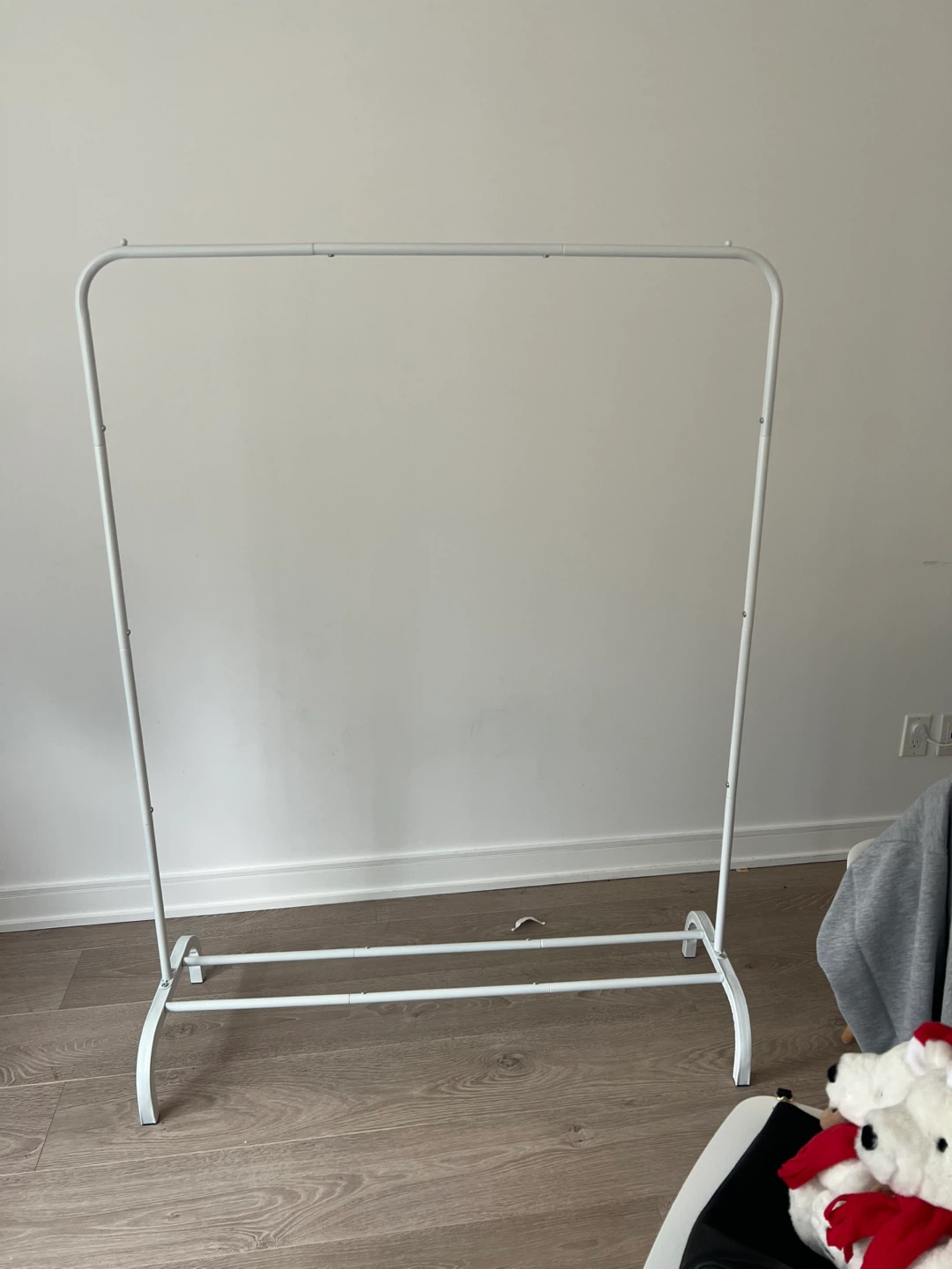 White Metal Clothing Rack
