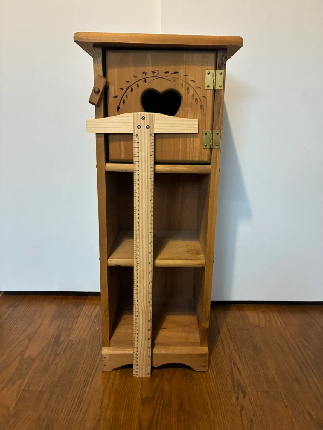 Wooden Cabinet with Heart Cutout - photo 2