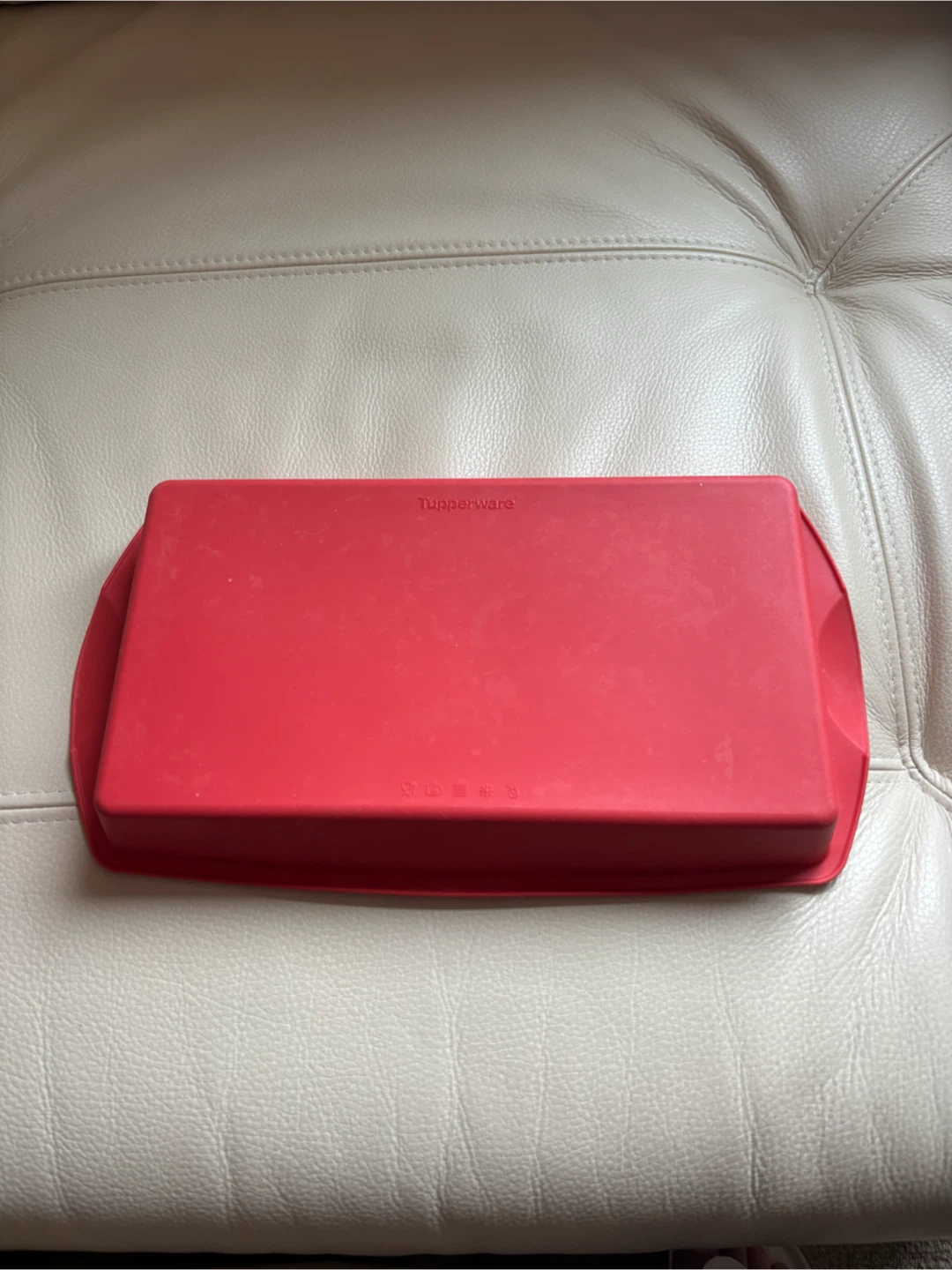 Tupperware Red Silicone Baking Mold - photo 4
